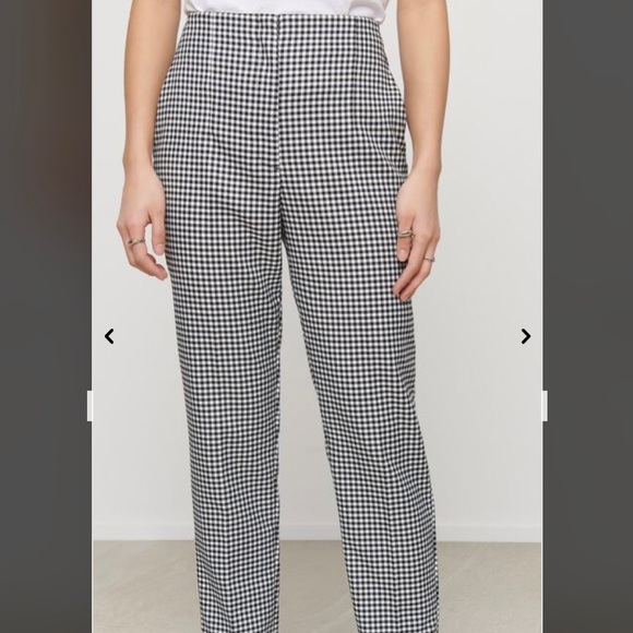 2/50$ hight waisted gingham straight pants - Picture 1 of 4